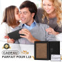 TEEHON Portefeuille Homme en Cuir avec Blocage RFID, 12 Emplacements pour Cartes, 1 ID & Photo Window, Sac à Monnaie, 2 Comparti