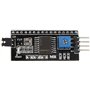 HALJIA 5 pcs LCD 1602 Adaptateur de Carte Module IIC I2 C TWI SPI Interface Série DC 5 V Compatible avec Arduino 1602 écran LCD 