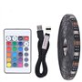 5M 30leds/m noir 5V 5050 RGB Couleur LED Light avec télécommande 24Key pour l'éclairage de fond