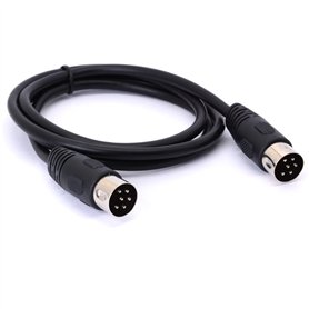 Câble adaptateur DIN 6 broches mâle vers mâle 6 broches MIDI pour synthétiseur