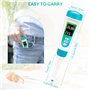 pH Mètre Alimentaire, Testeur de pH pour Substances semi-solides & liquides, avec affichage LCD °C/°F, pH Mètre Alimentaire Test