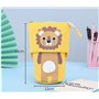 Damaiyyy Trousse à Crayon Lion Toile Zipper Crayon Stylo Cas Porte-Stylo Cosmétique Maquillage Sac Ensemble pour papeteriedes Co