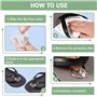 TRKETK Lot de 6 paires de tongs en silicone souple et anti-usure - Coussinets transparents - Coussinets de protection avant pour