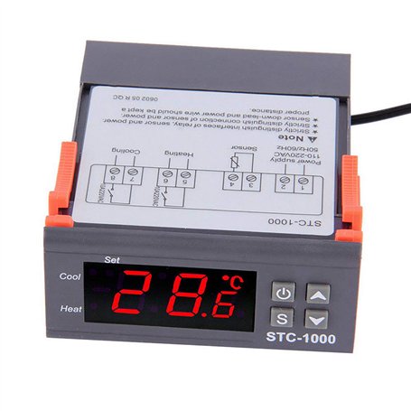 TopHomer Thermostat numérique STC-1000 Contrôleur de température -50 ℃ ~ 110 ℃
