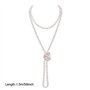 Kawailay Fashion Long collier de perles artificielles 1920s Gatsby Pearl Collier de perles multi-couches pour femmes et filles 1