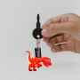 Kawailay 12 pièces dinosaure porte-clés dinosaure porte-clés en silicone dinosaure partie garçon fille anniversaire favori fourn