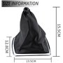 ZEALfix Couvercle de Levier Vitesse pour Focus 2005-2012 Noir SI-A0346 pour Focus MK2 2005-2008 Cuir PU noir