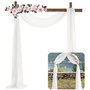 JIUERYY 1.35Mx10M organza pour décoration de mariage