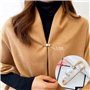 Mode Perle Broche, Pull Châle Clip Faux Perle Broches Taille Pantalon Extender Épingles De Sûreté pour Femmes Filles Vêtements R