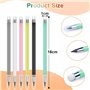 Skaaisont Crayon Sans Encre avec Gomme, Portable 6PCS Metal Pencil Réutilisables, Crayon Nib Remplaçable pour le Bureau et l'Etu