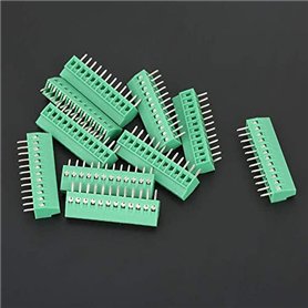 10 pièces/ensemble 12 Pin 2.54mm Pas PCB PCB Bornier Connecteur Stable Haute Qualité Vert PCB Universal Vis