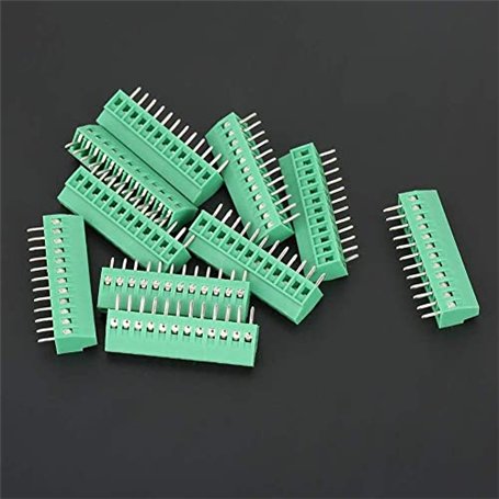 10 pièces/ensemble 12 Pin 2.54mm Pas PCB PCB Bornier Connecteur Stable Haute Qualité Vert PCB Universal Vis