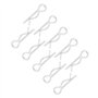 50pcs 18mm R Type Goupille À Goupille Clips Zingué Clips de Retenue Pinces À Ressort Épingle À Cheveux Galvanisé de fer pour Séc