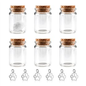AABDTYYD Bouteille de Souvenirs pour Poils de Animaux Souvenir pour Chien décédé Objets commémoratifs et funéraires pour Chiens