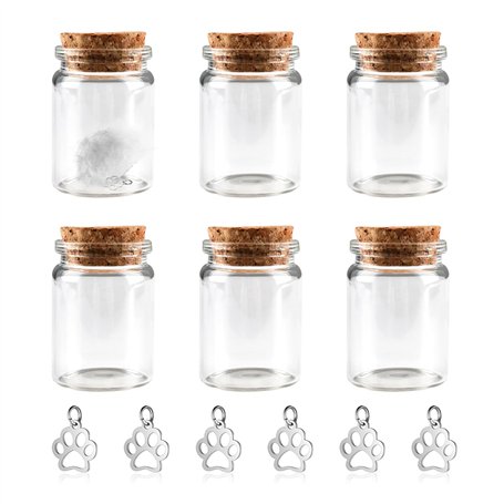 AABDTYYD Bouteille de Souvenirs pour Poils de Animaux Souvenir pour Chien décédé Objets commémoratifs et funéraires pour Chiens