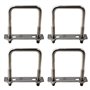 Lot de 4 boulons en U carrés M6 x 25 x 50 mm en acier inoxydable 304