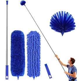 Kit de nettoyage pour plumeau avec tige d'extension télescopique de 100 pouces