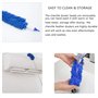 Kit de nettoyage pour plumeau avec tige d'extension télescopique de 100 pouces, chiffons à poussière pliables réutilisables, lav