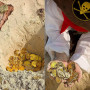 PIQIUQIU 100 pièces d'or, Jouets de pièce d'or de trésor de Pirate, pièces d'or de trésor de Pirate, Argent de Jeu, fête d'anniv