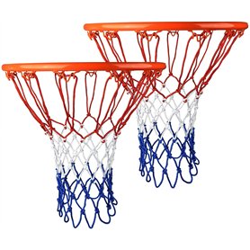 Lot de 2 Filets de Basket-Ball Professionnels en Nylon - Filet de Rechange Durable et résistant à Tous Les Temps - pour Panier d