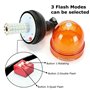 Lampe de balise d'avertissement stroboscopique 12 V 60 LED Lampe clignotante rotative de balise d'avertissement pour machines ag