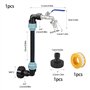 Vaskula Robinet IBC Col de Cygne de Cuve Robinet Cuve 1000L Adaptateur IBC avec Col de Cygne 3/4'' Raccord Cuve IBC Robinet Kit 