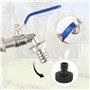 Vaskula Robinet IBC Col de Cygne de Cuve Robinet Cuve 1000L Adaptateur IBC avec Col de Cygne 3/4'' Raccord Cuve IBC Robinet Kit 