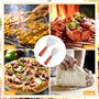 THATSRAD 2 PCS Spatule Inox Manche en Bois Spatule Barbecue Plancha Grattoir Plancha Inox Spatule Plancha Inox Teppanyaki Spatul