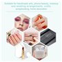 THATSRAD 1650 PCS Autocollants de Perles Cheveux pour Artisanat 3mm 4mm 5mm 6mm Perle Blanche Adhesive Visage pour Arts Maquilla