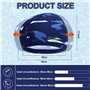 Zuxbolf 4PCS Bonnet de Bain Piscine Natation pour Adulte Bonnet de Natation Femme et Homme Bonnet de Bain Tissu Polyester Souple