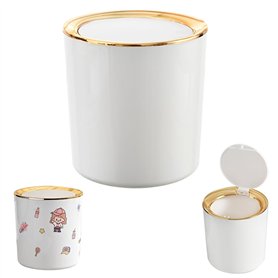 Zuxbolf Petite Poubelle de Table avec Couvercle