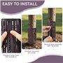 Zuxbolf 10 Pièces Protection Tronc Arbre 20 x 30 cm Protection de Tronc d'arbre Extensibles avec 100 Attaches Protection Tronc d