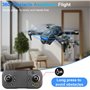 Drone Avec Caméra Enfant 1080P Moteur sans Balais,Avion Radiocommandé Avec 3 Caméras,Prendre une Photo avec un Geste,Caméras ESC