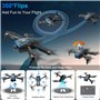 Drone Avec Caméra Enfant 1080P Moteur sans Balais,Avion Radiocommandé Avec 3 Caméras,Prendre une Photo avec un Geste,Caméras ESC