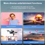 Drone Avec Caméra Enfant 1080P Moteur sans Balais,Avion Radiocommandé Avec 3 Caméras,Prendre une Photo avec un Geste,Caméras ESC