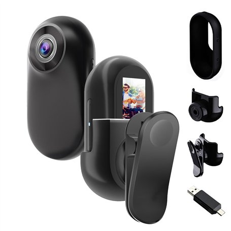 Mini Camera Sport 1080P avec Support Magnétique