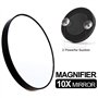 3pcs pinces à épiler et miroir grossissant 10x - pince à épiler de précision en acier inoxydable pour sourcils, poils incarnés, 