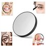 3pcs pinces à épiler et miroir grossissant 10x - pince à épiler de précision en acier inoxydable pour sourcils, poils incarnés, 