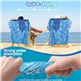 Lociban Serviette de Plage en Microfibre 180 * 90cm, Drap de Plage Anti Sable, Serviette Microfibre Séchage Rapide, Serviette de