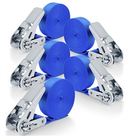 Lociban 5 Pièces Sangle à Cliquet 25 mm X 4 m Sangles D'arrimage