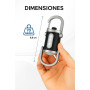 Utilify Mini Lampe de Poche LED avec Mousqueton – Ultra Puissante 800 Lumens, Rechargeable par USB, Aimantée et Compacte – Éclai