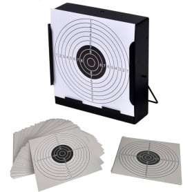 Support cibles - Tragabaline 14 x 14 cm avec 100 cibles offertes - Airsoft