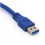 OpenII Câble d'extension USB 3.0 mâle vers femelle avec support à vis pour ordinateur industriel PC 30 cm