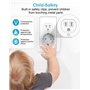 2X Adaptateur Prise USA Americaine Canada, Adaptateur De Voyage Europe Francaise FR 2 Broches vers US 3 Broches, Adaptateur Pris