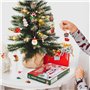 24pcs Calendrier de l'Avent Pendentifs Noël Breloque Miniatures Charmes Noël Boîte Compte à Rebours Decorations Ornement de sapi