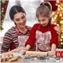 6pcs Emporte Piece Biscuits Noël en Acier Inoxydable Cookie Cutters Nikolaus Moule de Patisserie DIY pour Biscuits Pâtisserie Gâ
