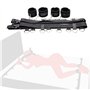 1 combinaison d'exercice de yoga ajustable en nylon noir pour les mains et les pieds