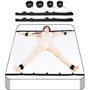 1 combinaison d'exercice de yoga ajustable en nylon noir pour les mains et les pieds