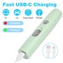 Czemo Professionnel Lime a Ongle Electrique Chien, Rechargeable Lime à Ongles pour Chien à Portable Silencieux, 2 Vitesses, Soin