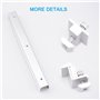FLYAMAPIRIT Kit de support de panneau solaire en alliage d'aluminium photovoltaïque (6 rails de 300 mm + 4 pinces d'extrémité + 